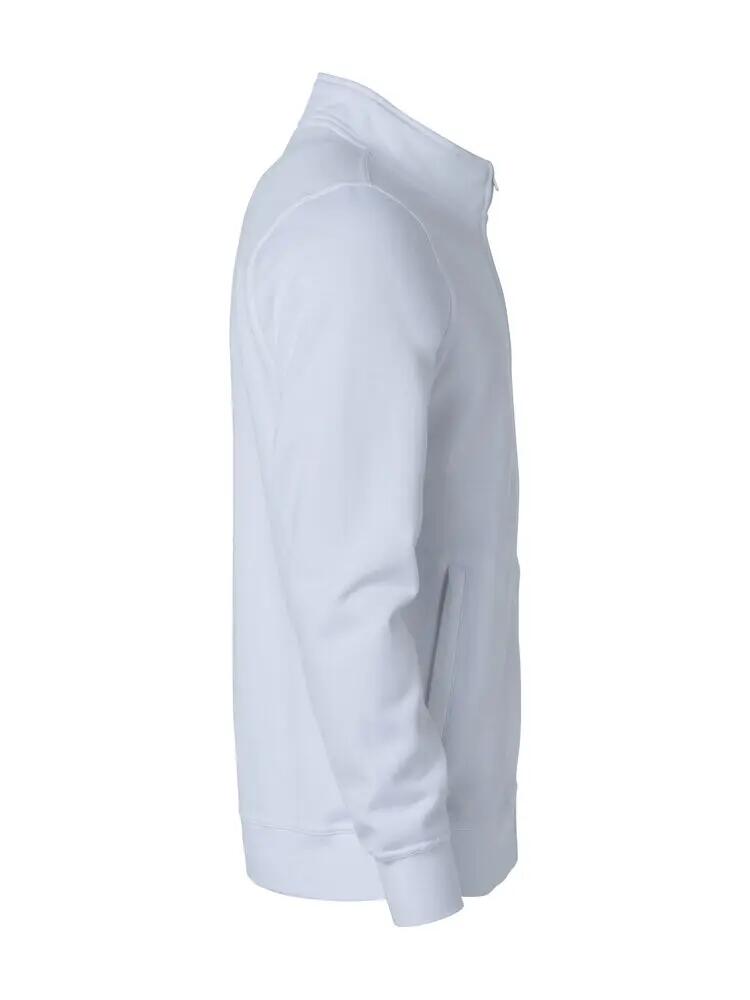 clique Cardigan Junior básico en felpa blanco 4/4