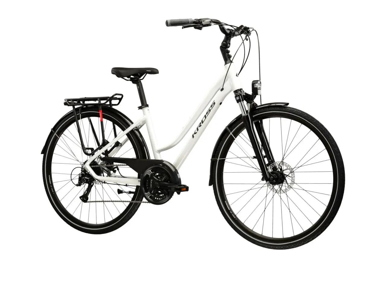 Rower trekkingowy Kross Trans 3.0 D 28" M (17") 24 biegi perłowy/czarny 2/7