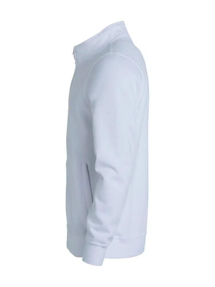 clique Cardigan Junior básico en felpa blanco 3/4