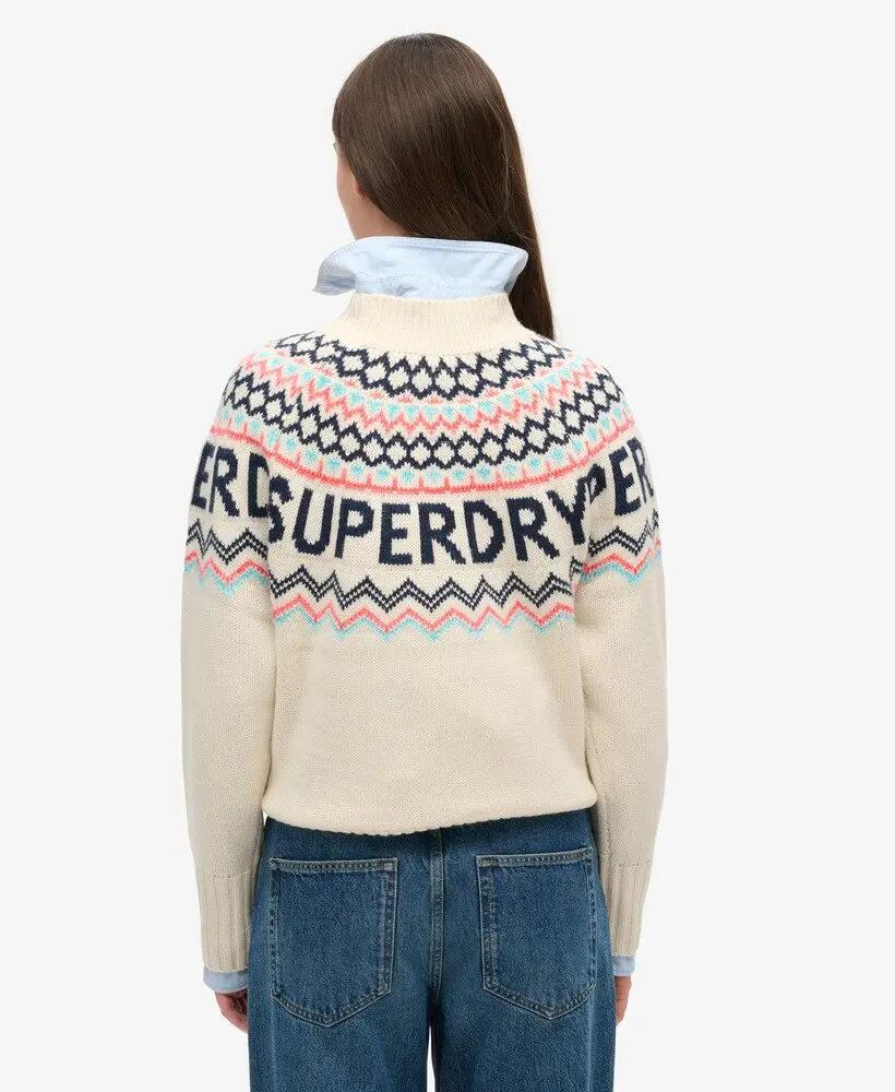 superdry Camisola Fairisle Branded em poliéster 4/6
