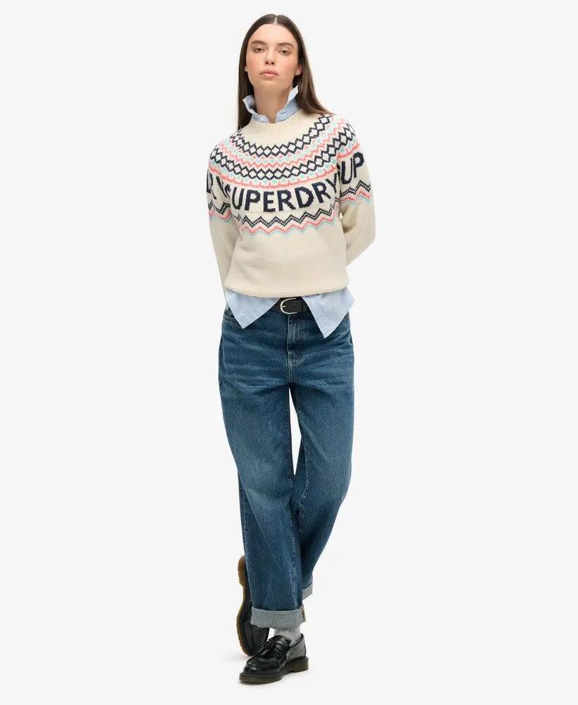 superdry Camisola Fairisle Branded em poliéster 2/6