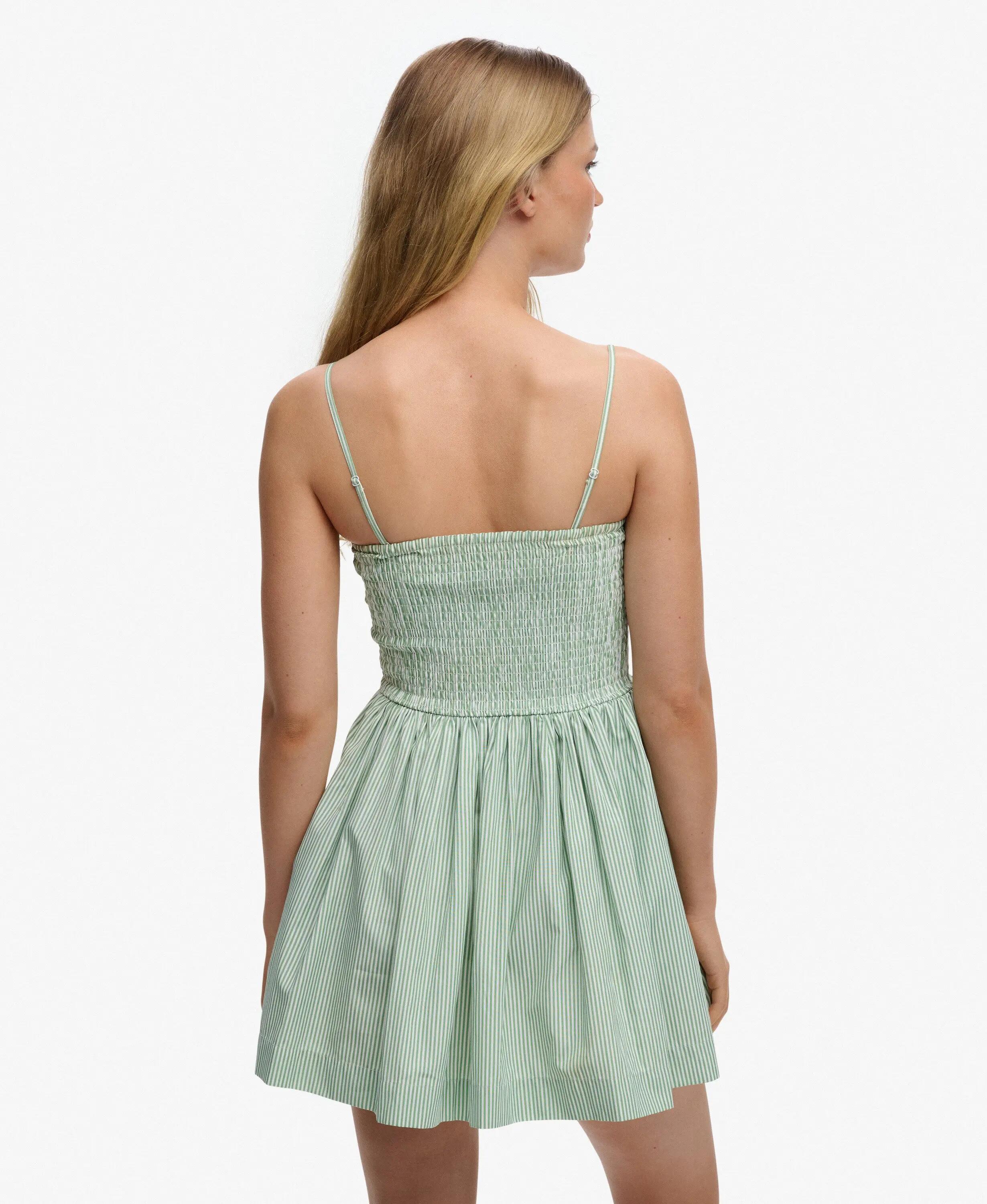 superdry Vestido mini Corset Cami Peppermint Chalk Stripe 6/7