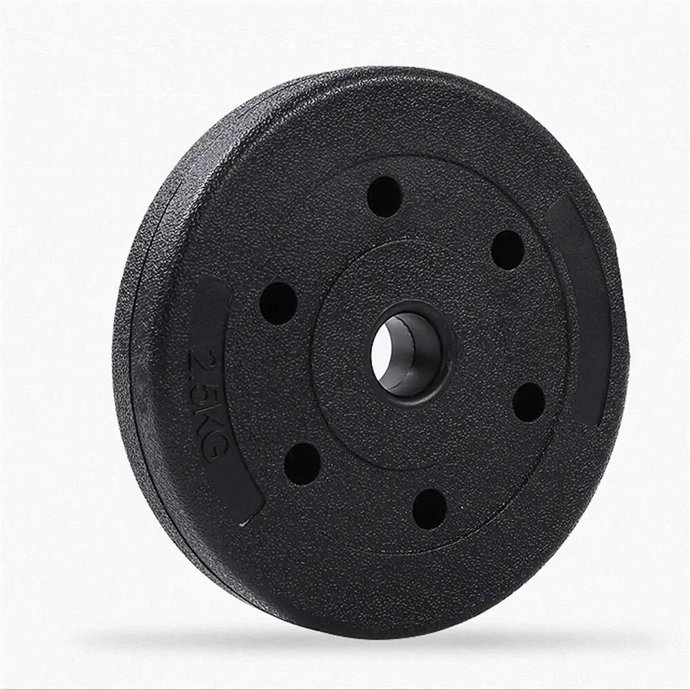 25 kg Langhantel SZ-Stange mit 6 Scheiben für Krafttraining, Schwarz 7/9