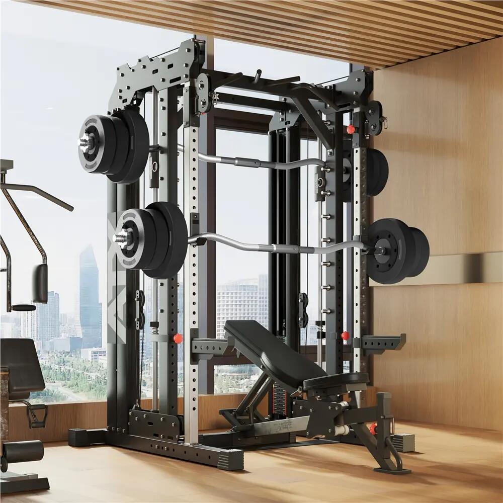 25 kg Langhantel SZ-Stange mit 6 Scheiben für Krafttraining, Schwarz 5/9