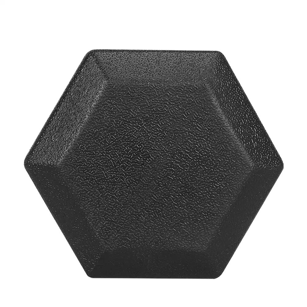 2er-Kurzhanteln 10 kg Sechskant-Hantel für Ganzkörpertraining, Schwarz 6/7