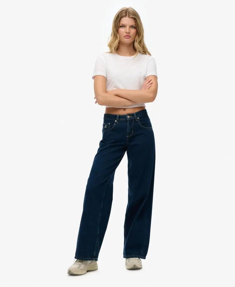 Női baggy farmer Superdry Low Rise 1/5
