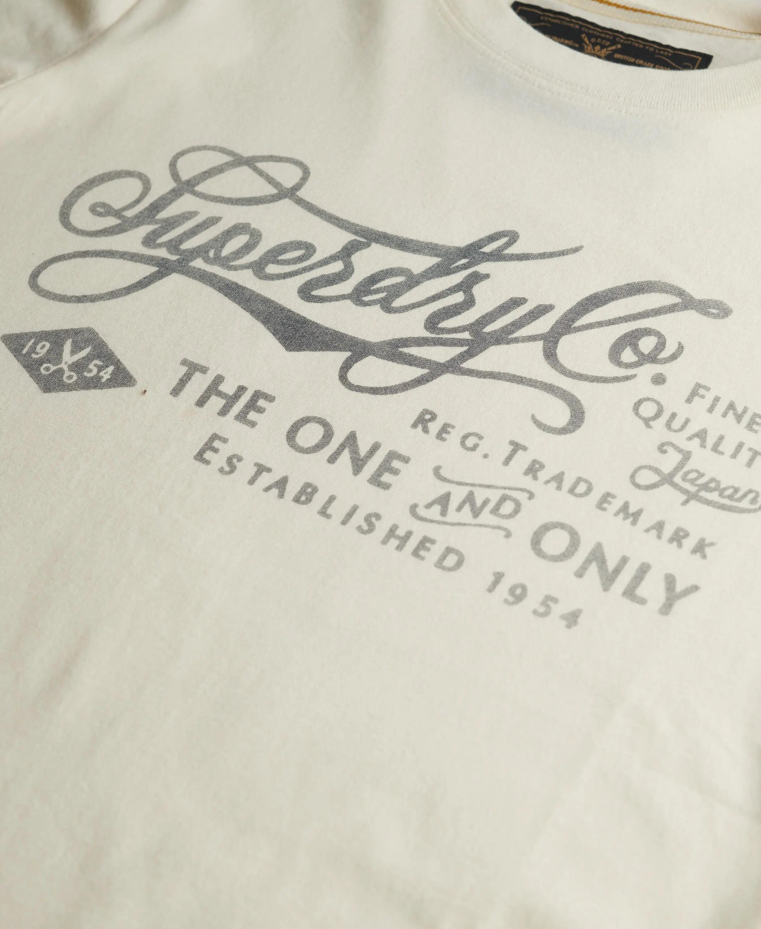 superdry Industry Workwear Relaxed T‑Shirt in cotone biologico crema 6/7