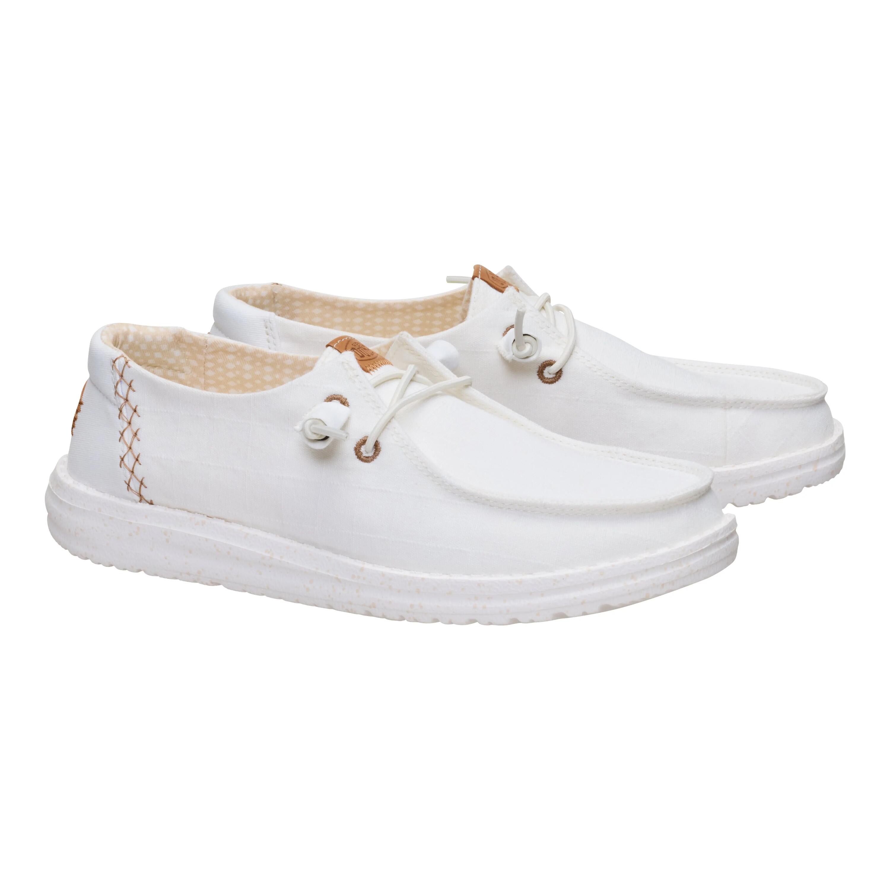 Casual Shoes - HEY DUDE Wendy Chambray Grid - White 5/6