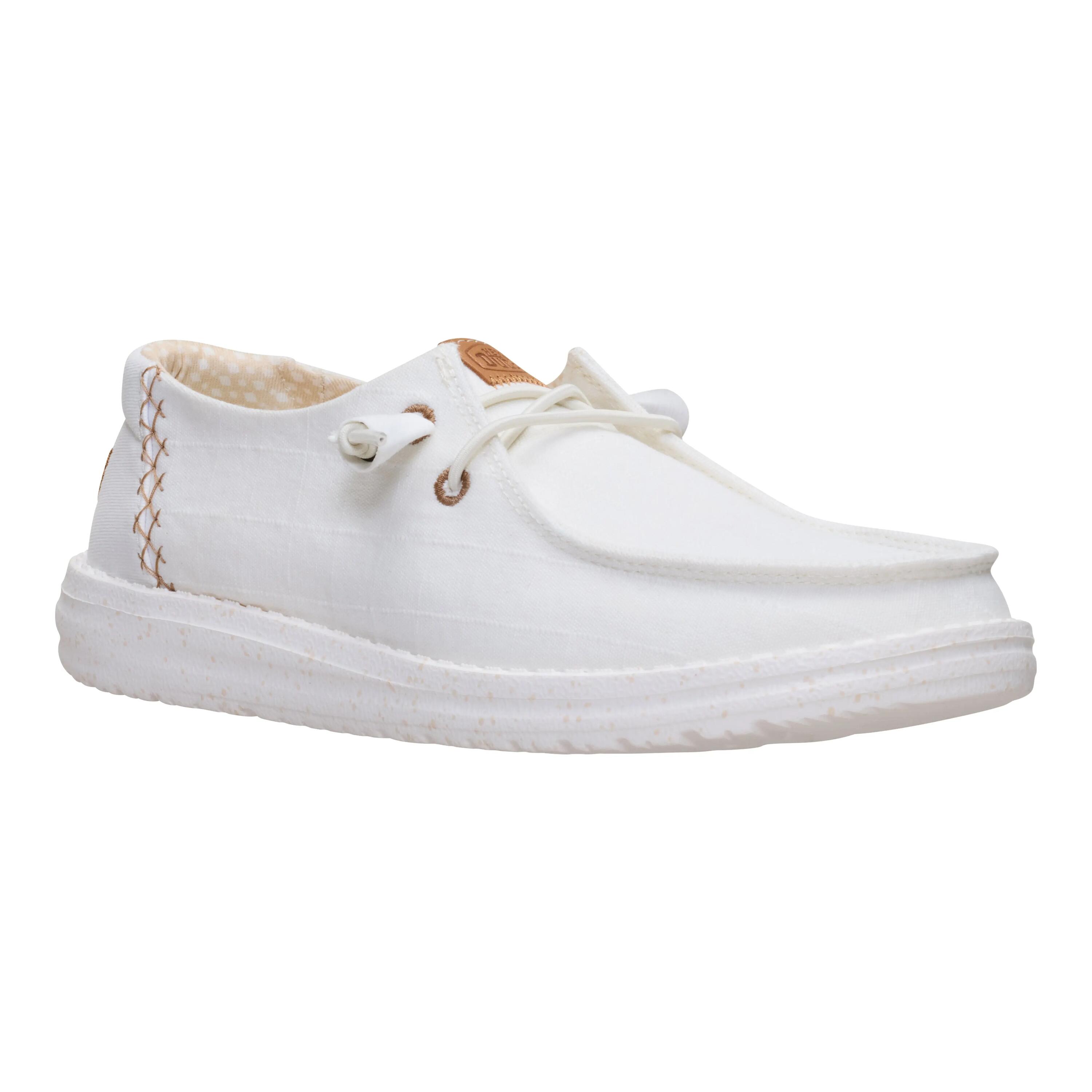 Casual Shoes - HEY DUDE Wendy Chambray Grid - White 4/6