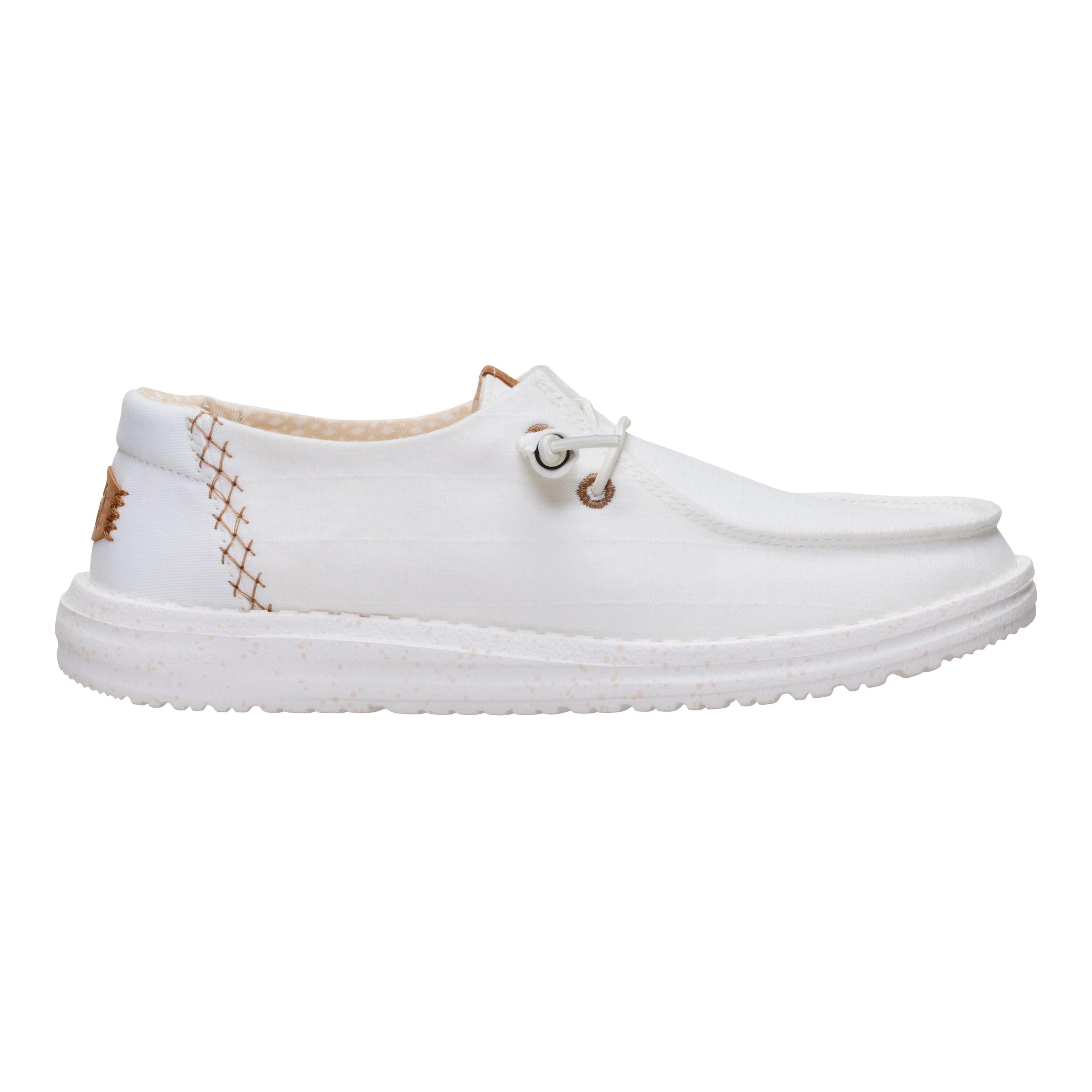 Casual Shoes - HEY DUDE Wendy Chambray Grid - White 3/6