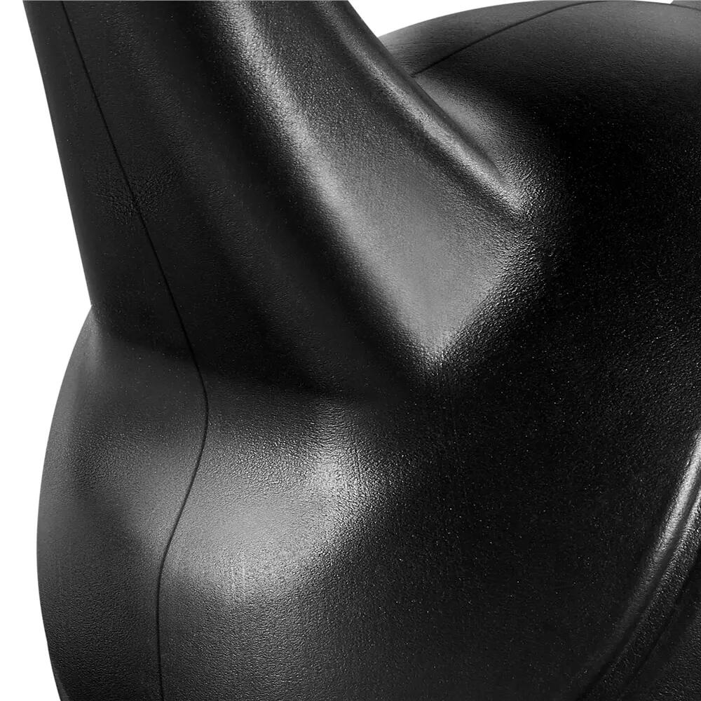 Pesa rusa kettlebell 20 kg de HDPE para gimnasio en casa, negro 6/12