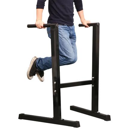 Freistehende Dip-Station Pull-Up Bar für Krafttraining, Schwarz
