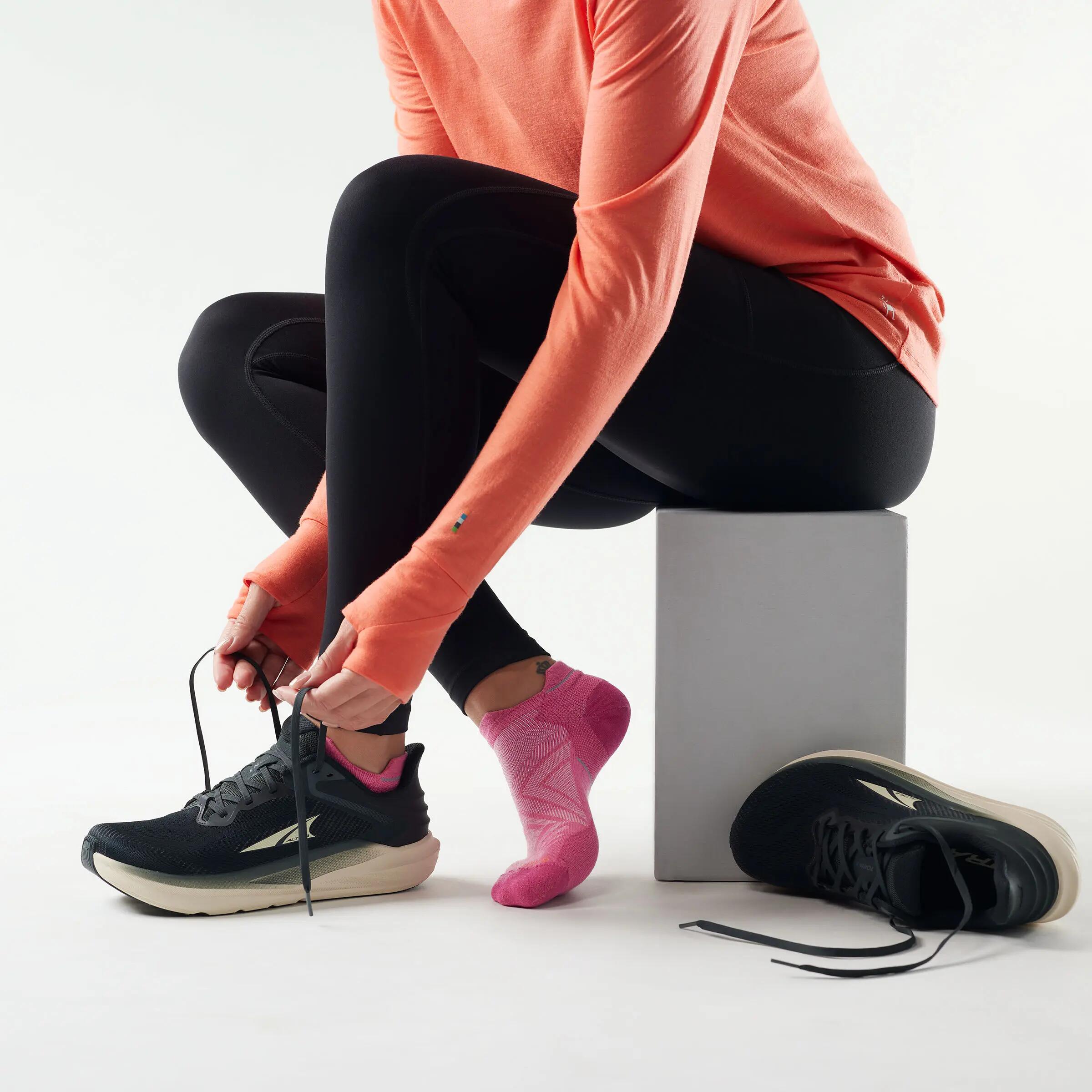 Șosete Merino alergare Smartwool Run - roz Garden Pink | Low Ankle | Zero Cushi… 2/2