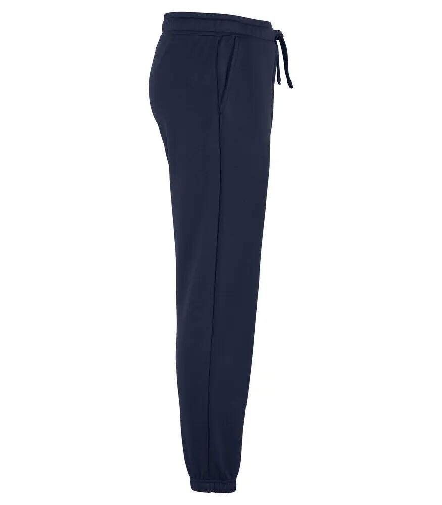 clique Basic Active Pants Junior in polyester tinto filo — Dark Navy 3/4