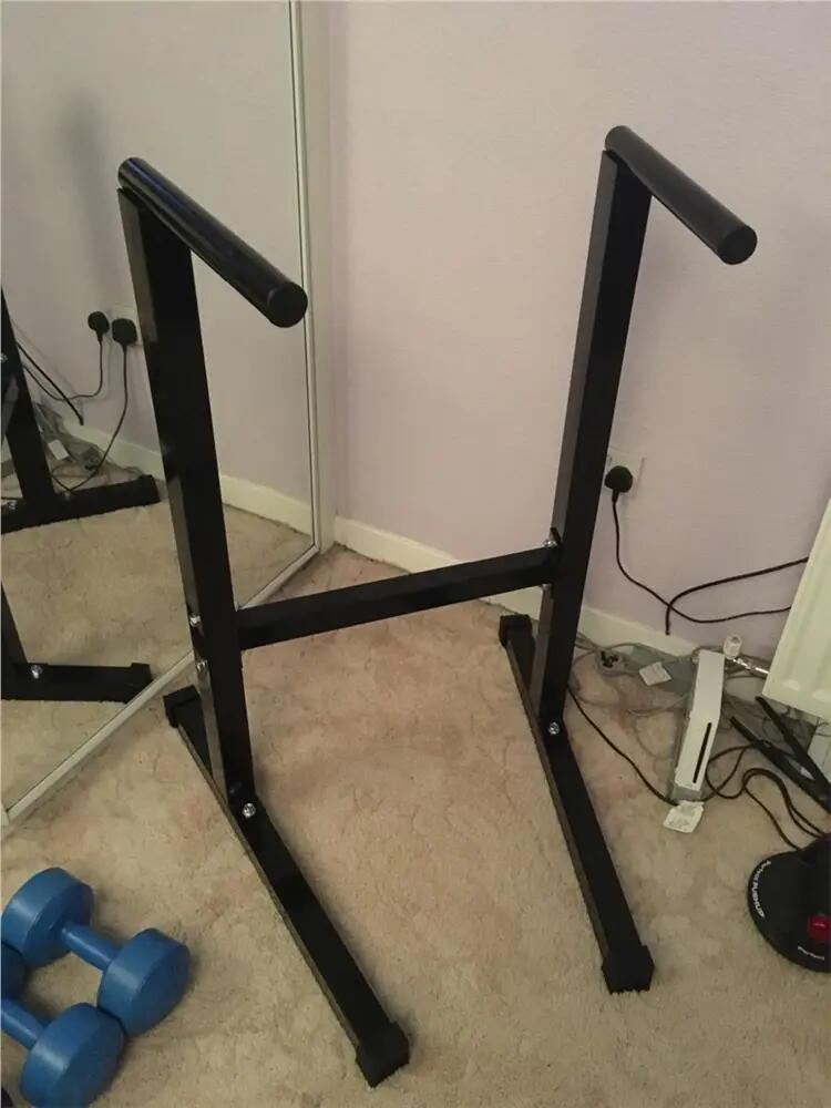 Barres de traction gym pour entraînements musculation pour pompes noir 2/6