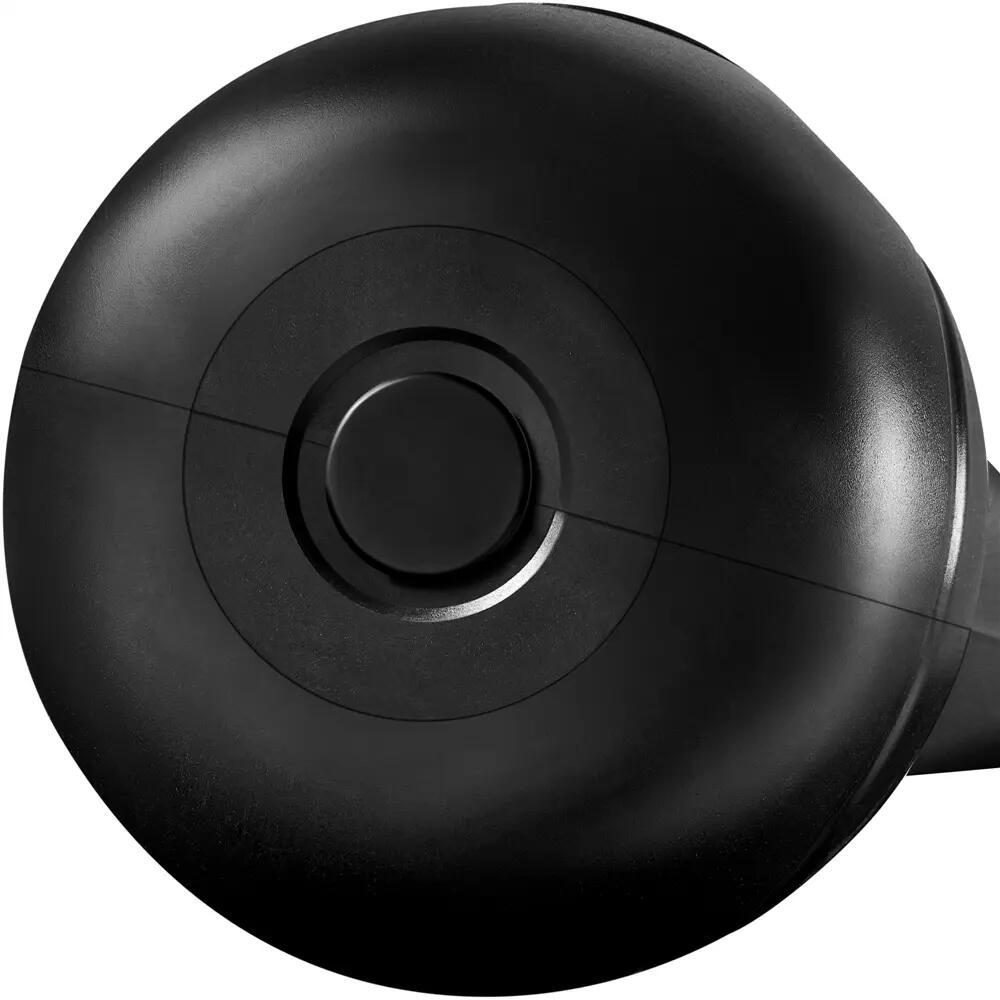 Pesa rusa kettlebell 8 kg de HDPE para gimnasio en casa, negro 11/12