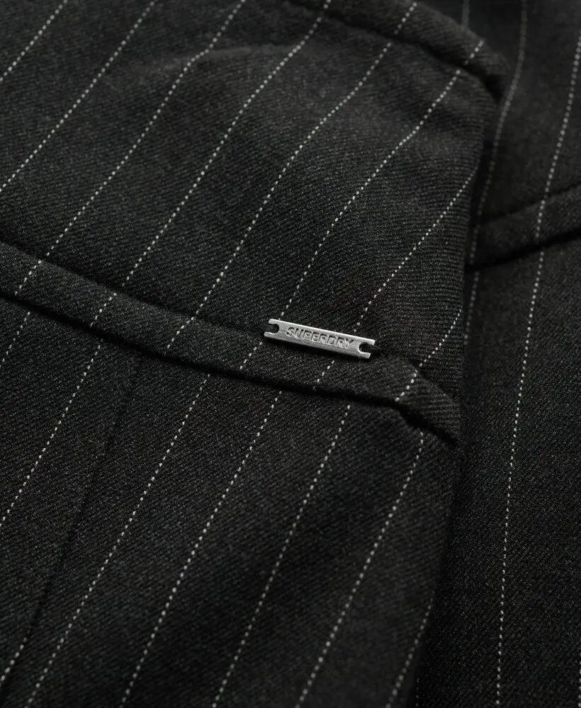 superdry Minifalda plisada Pinstripe – Charcoal Pinstripe 6/7