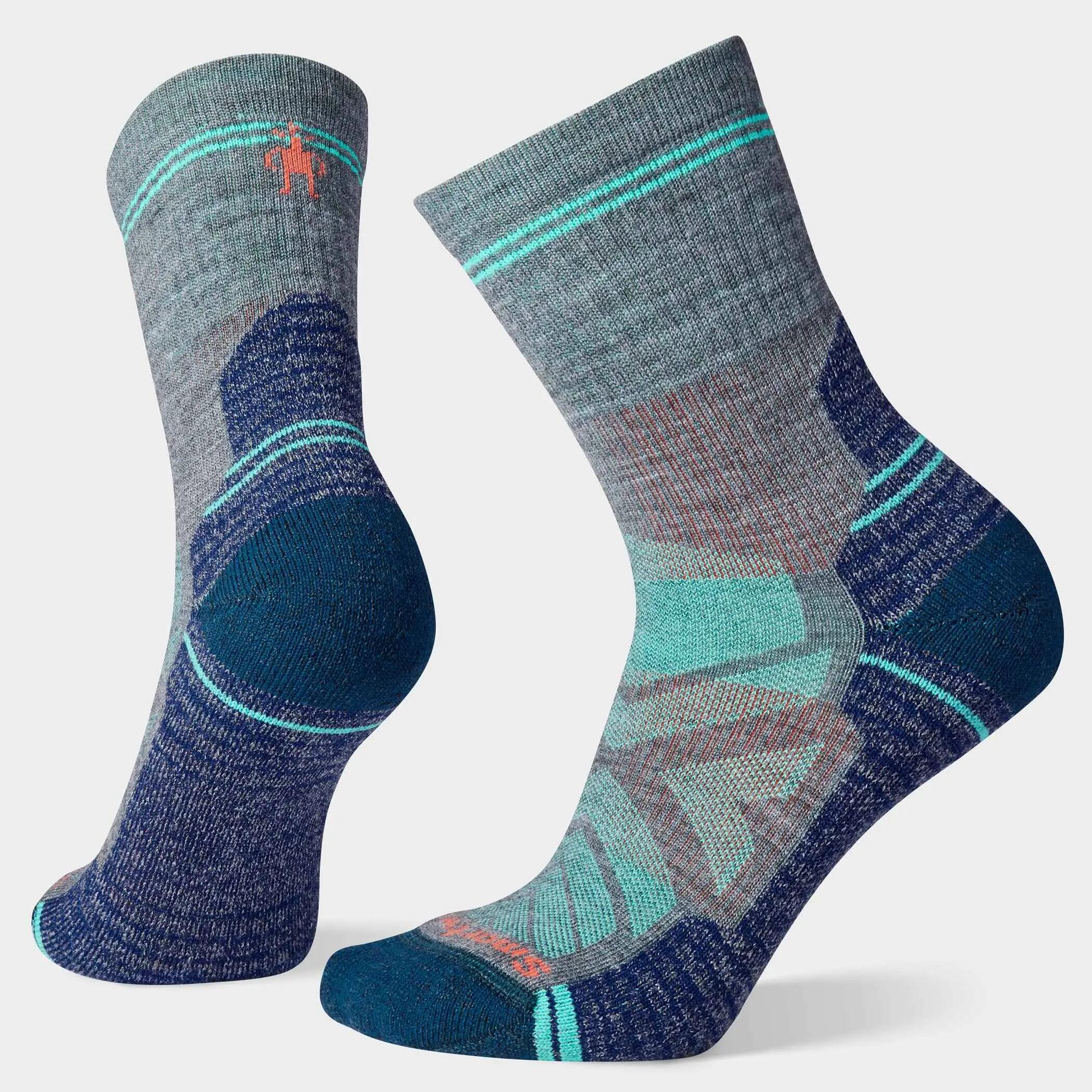 Șosete Merino hiking Smartwool Hike - gri Medium Gray | Mid Crew | Light Cushion