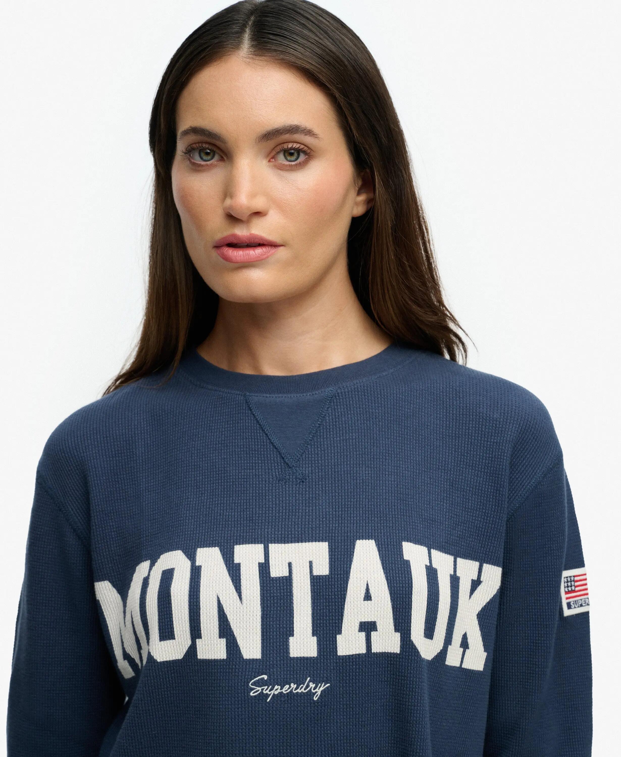 superdry Długi top Athletic Essential z waflowego bawełnianego materiału 4/5