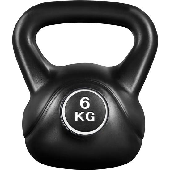 Kugelhantel Kettlebell für Training aus Beton, Gewicht 6 kg