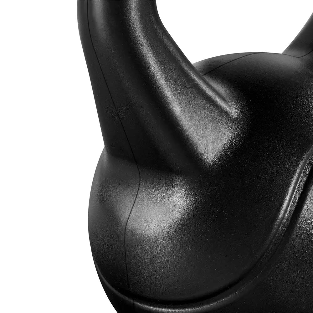 Pesa rusa kettlebell 6 kg de HDPE para gimnasio en casa, negro 7/12