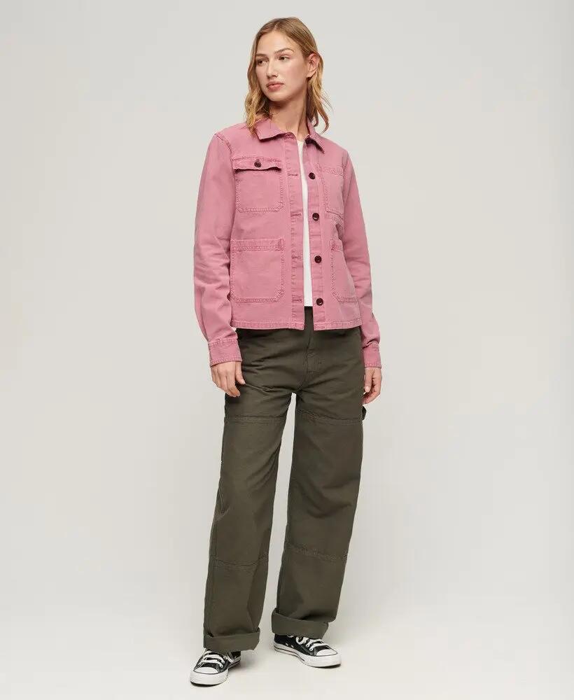 superdry Cazadora Four Pocket Chore algodón orgánico Dusty Rose 5/7