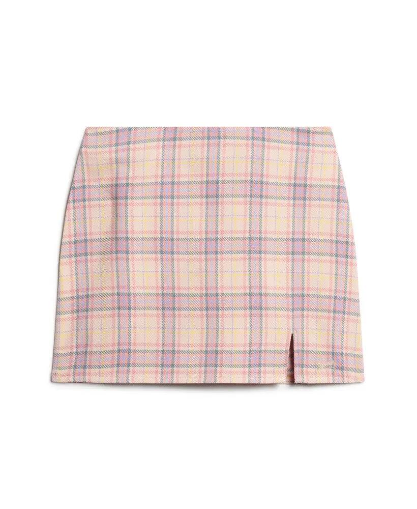 superdry Jupe courte à carreaux - Rose 5/5