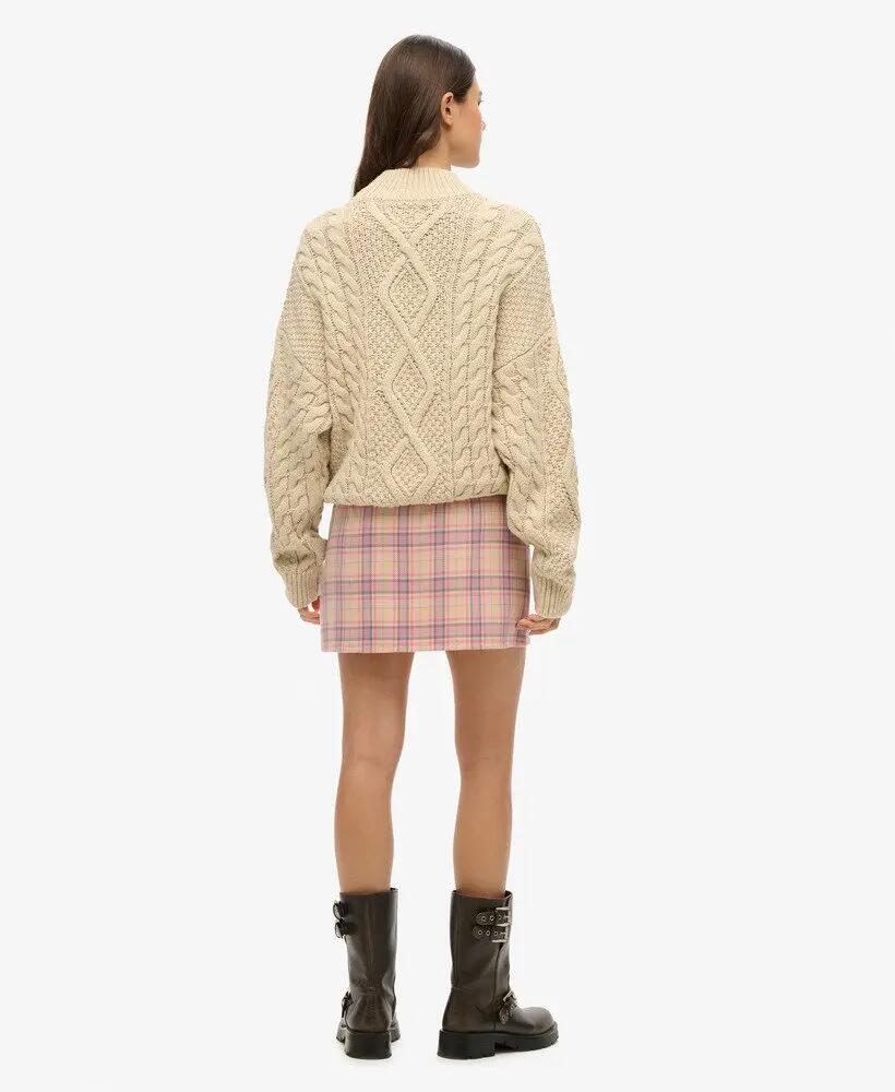 superdry Jupe courte à carreaux - Rose 3/5