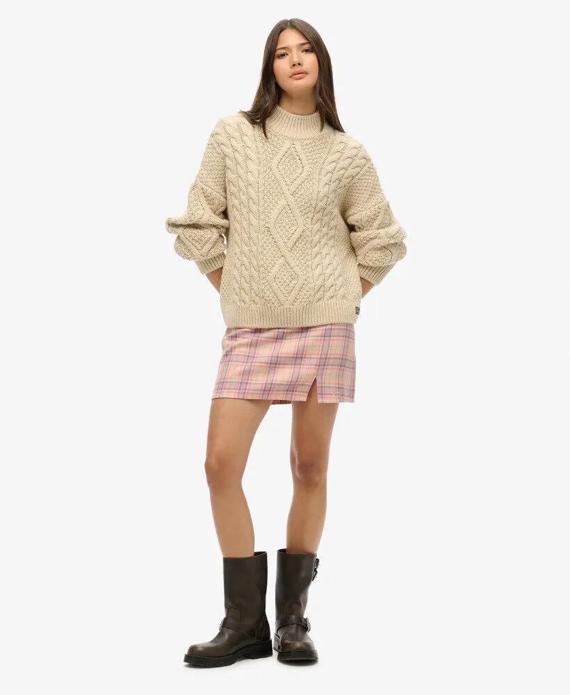 superdry Jupe courte à carreaux - Rose 2/5