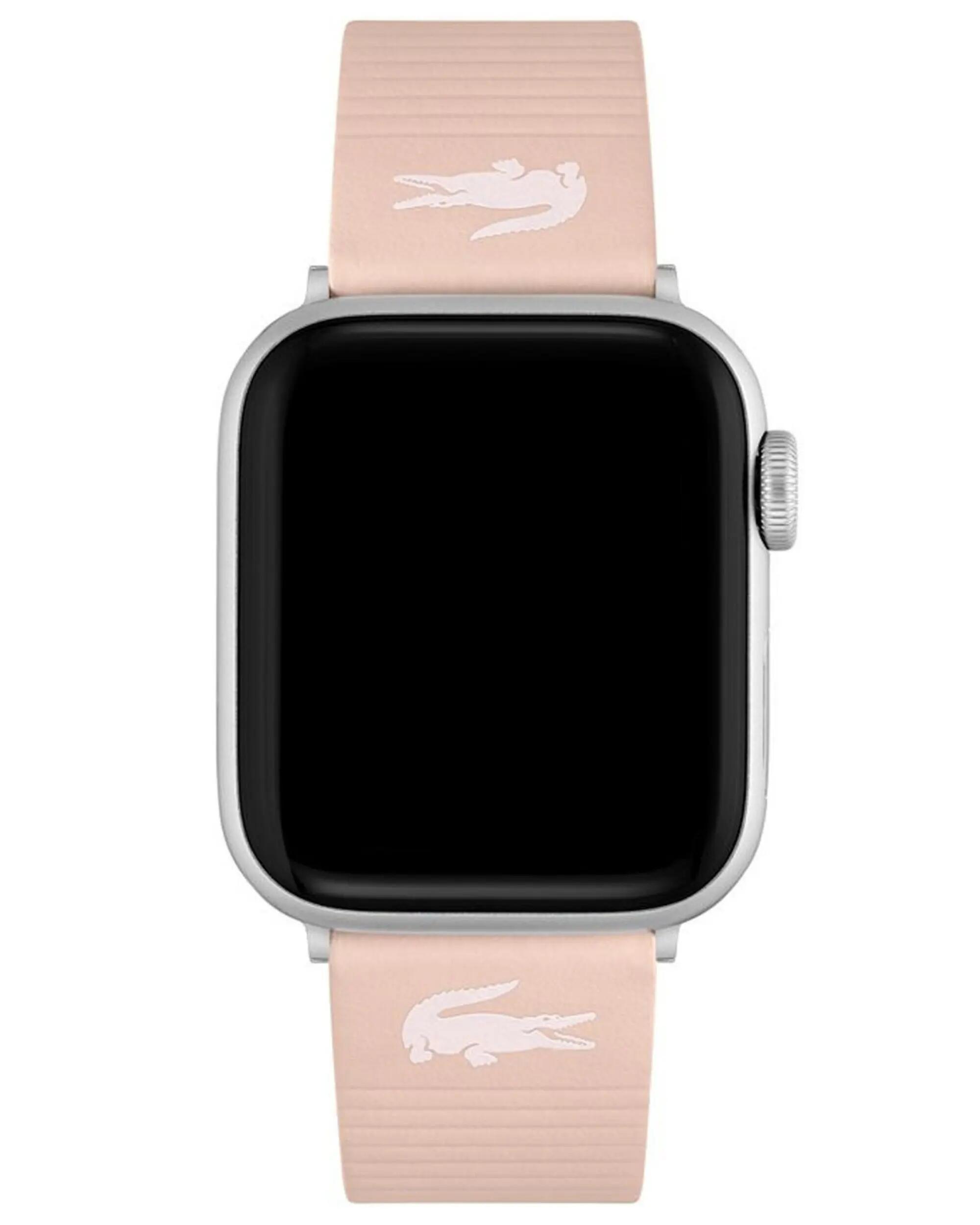 Bracelet en cuir Lacoste pour Apple Watch 38/40 mm Rose 3/5