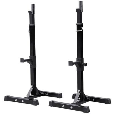 Supporto per bilanciere regolabile su 14 livelli portata massima 250 kg nero