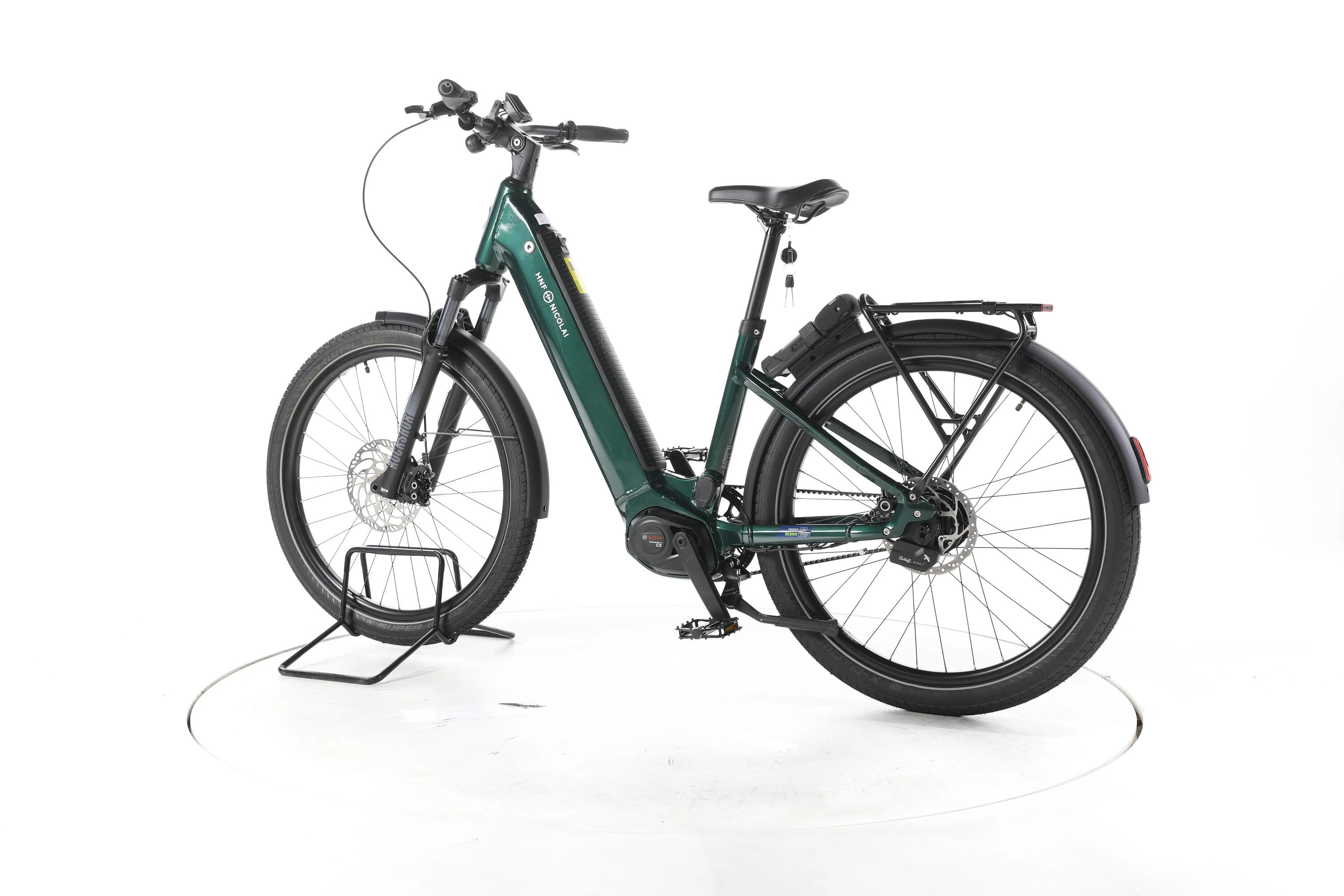Segunda vida - HNF Nicolai UD4 AT Rohloff City E-Bike Degrau baixo - Bom Estado 7/7