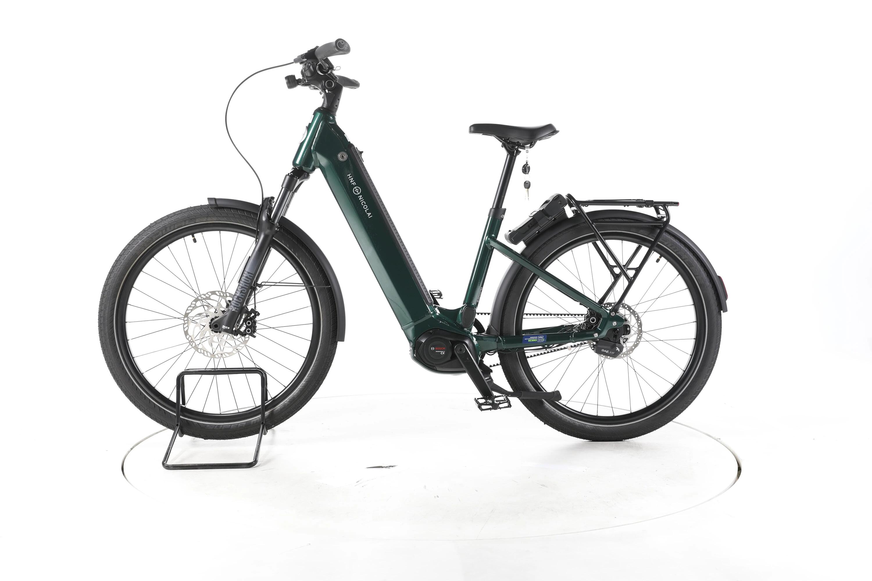 Segunda vida - HNF Nicolai UD4 AT Rohloff City E-Bike Degrau baixo - Bom Estado 6/7