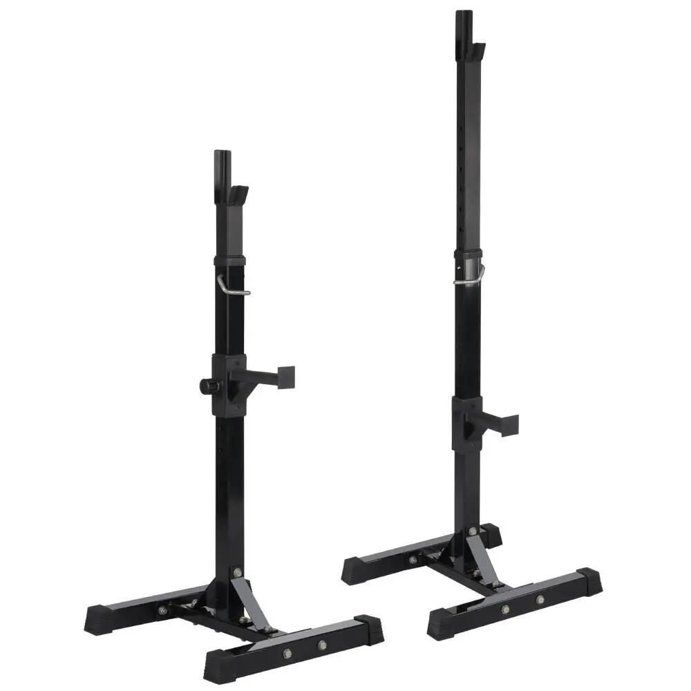 Soporte de sentadillas ajustable para barra de pesas, carga 250kg, negro 3/7
