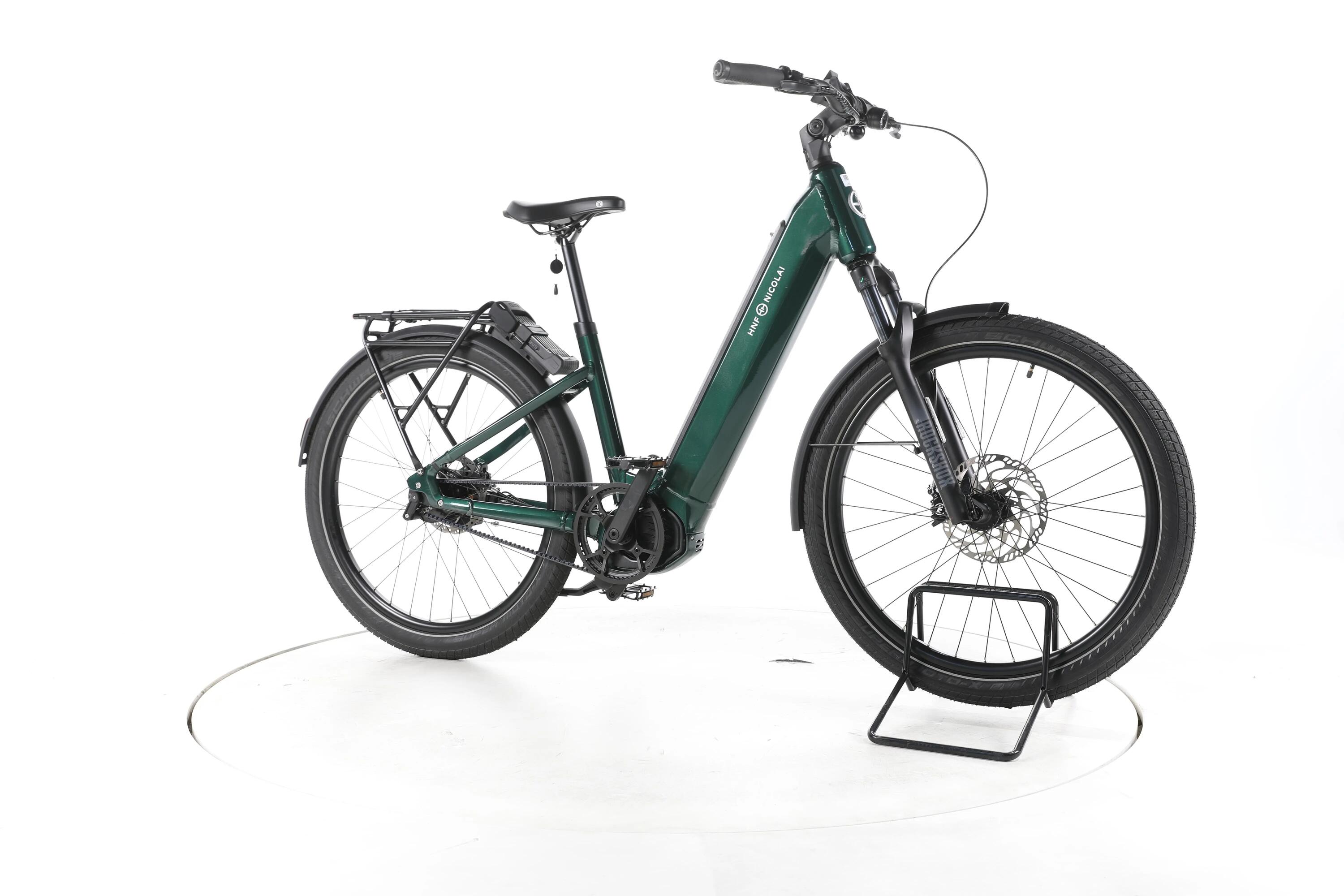 Segunda vida - HNF Nicolai UD4 AT Rohloff City E-Bike Degrau baixo - Bom Estado 2/7
