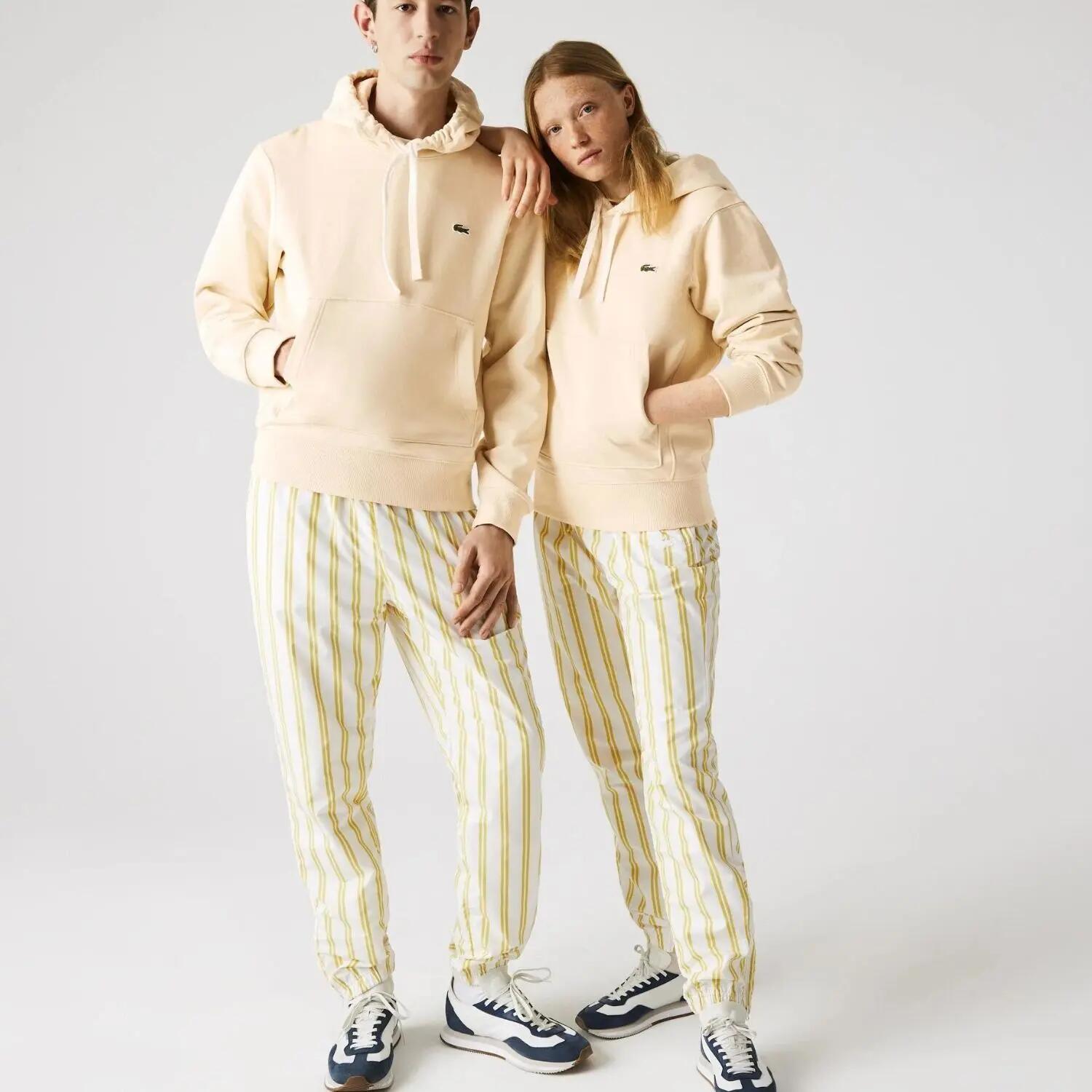 Unisex hoodie Lacoste SH1701 crème met logo 2/6