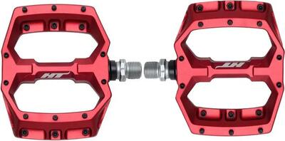 Paar platte pedalen ht components spider af03 rood