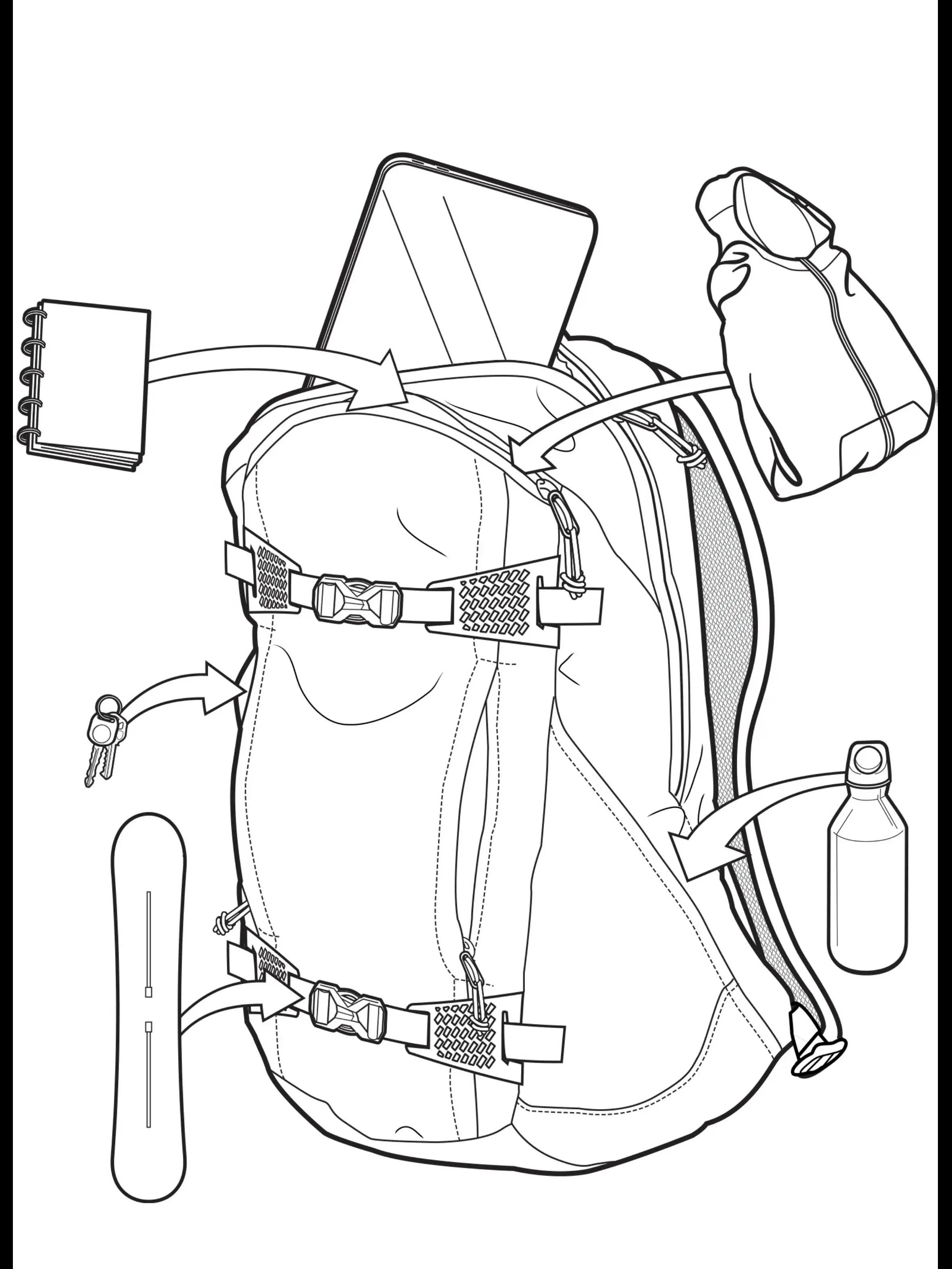 Mochila Burton Day Hiker 22L - Amarillo tendencia 4/4