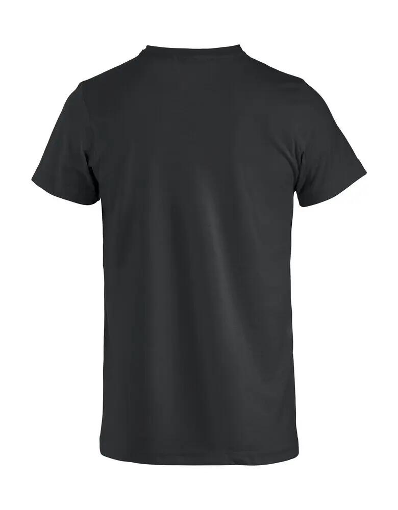 clique T-shirt Basic-T Junior en coton, col côtelé – Black 4/4