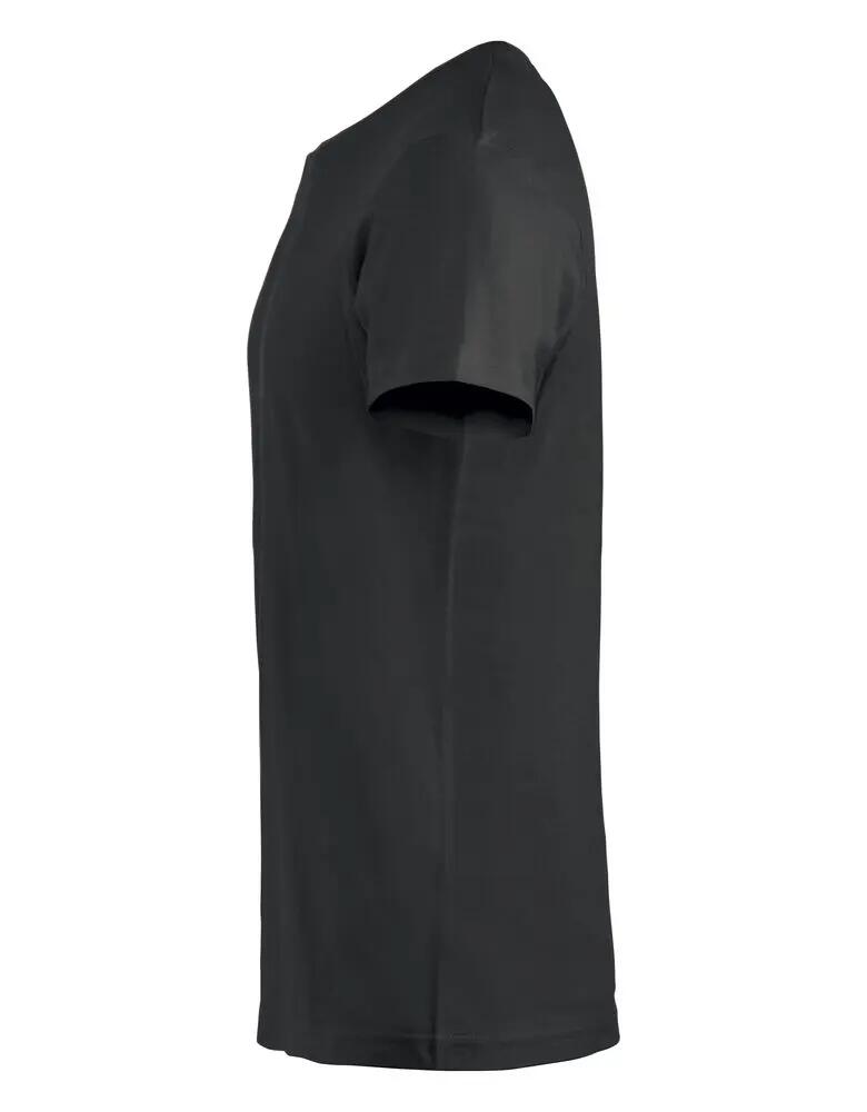 clique T-shirt Basic-T Junior en coton, col côtelé – Black 2/4