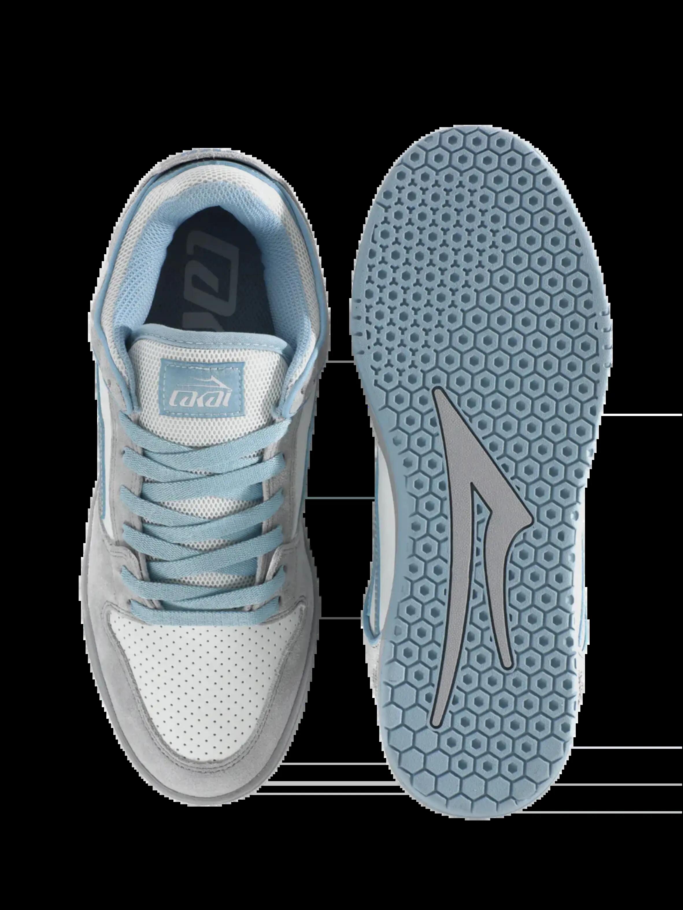 Calçado - Skate - Homem - Telford Low - Camurça cinzenta e azul 3/6