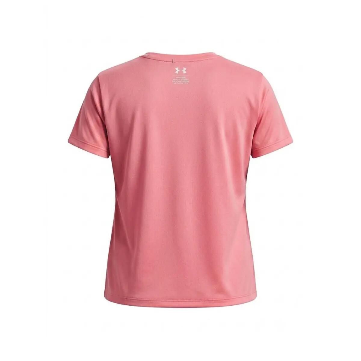 Maglietta Prestazione Bambini Under Armour Tech Rosa Bianco 2/3