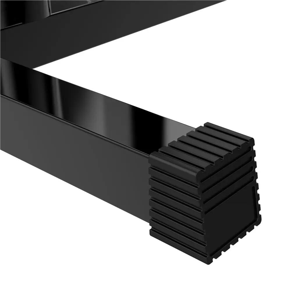 Rangement pour disques musculation avec 2 supports barres capacité 400 kg noir 6/11