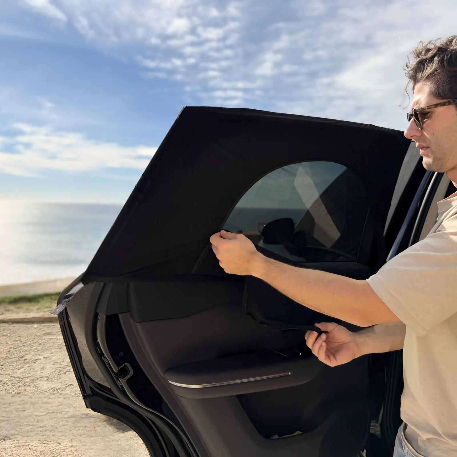 4er-Pack elastische Verdunkelungen für Autofenster 2/6