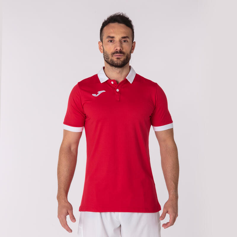 Camiseta manga corta Hombre Joma Gold ii rojo blanco