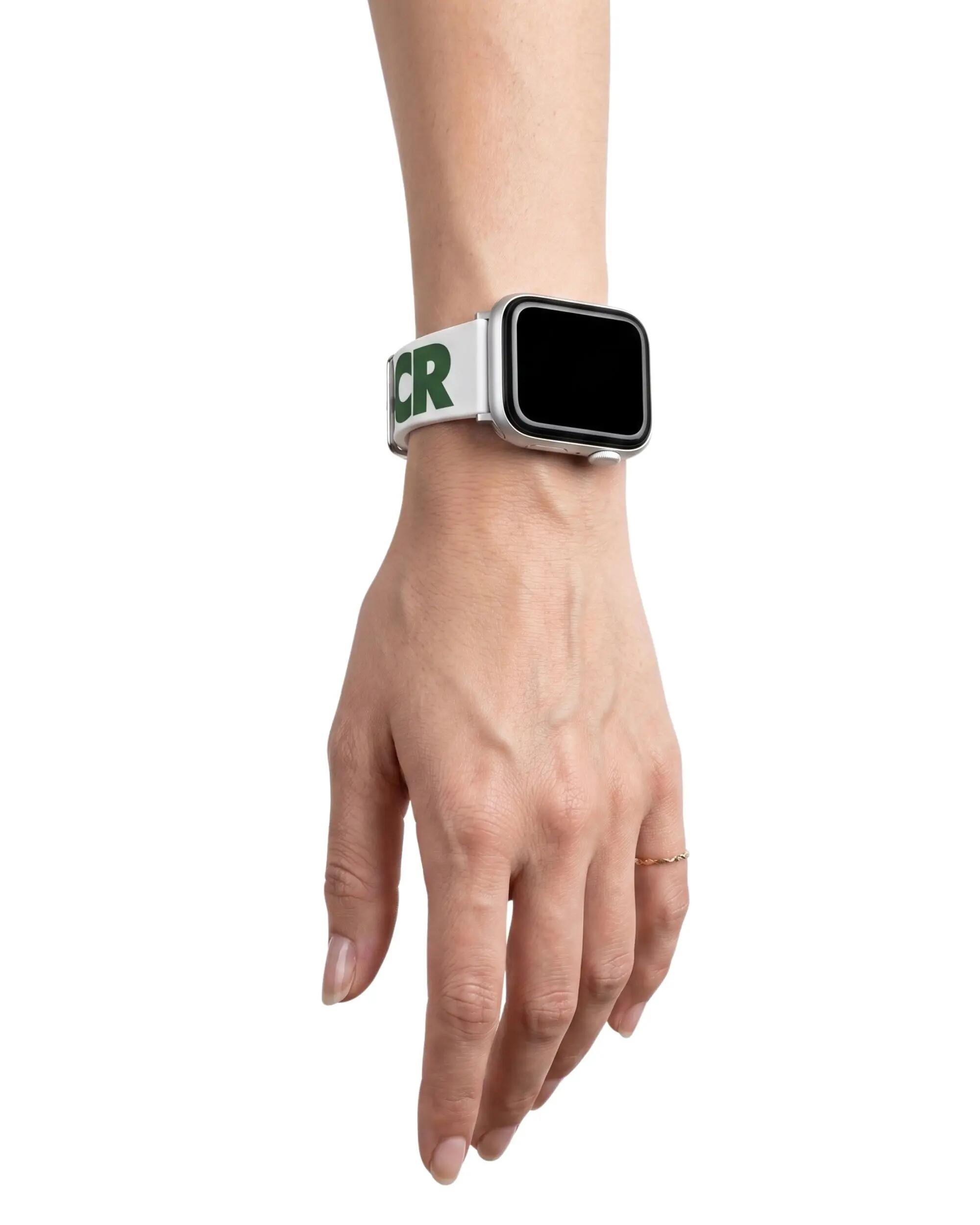 Bracelet en silicone Lacoste pour Apple Watch 42/44/45/49 mm Blanc 5/5