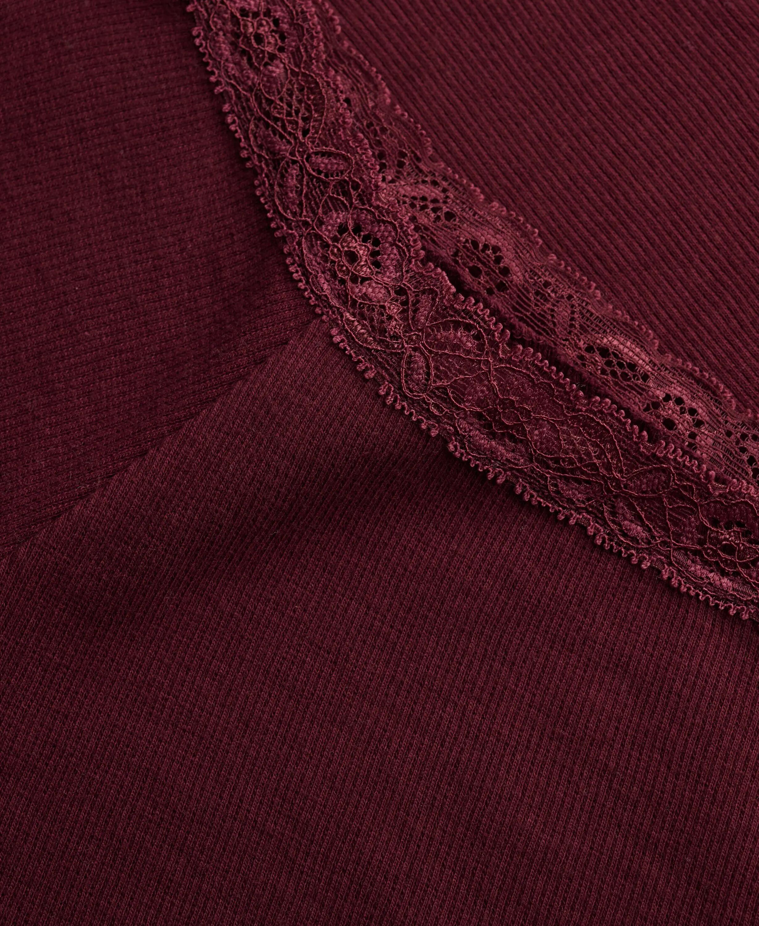 superdry Haut manches longues Athletic Essentials en dentelle Port Red 6/7