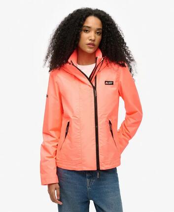 superdry Kapuzen-Windbreaker für Damen – Slim Fit, 100% recyceltes Polyester