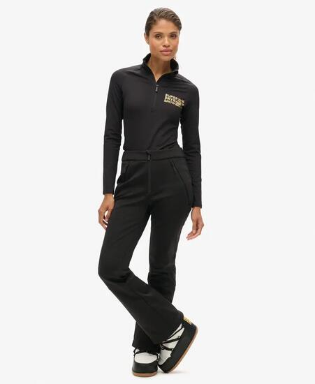 superdry Ski Softshell Slim Trousers pantalon slim softshell – Black