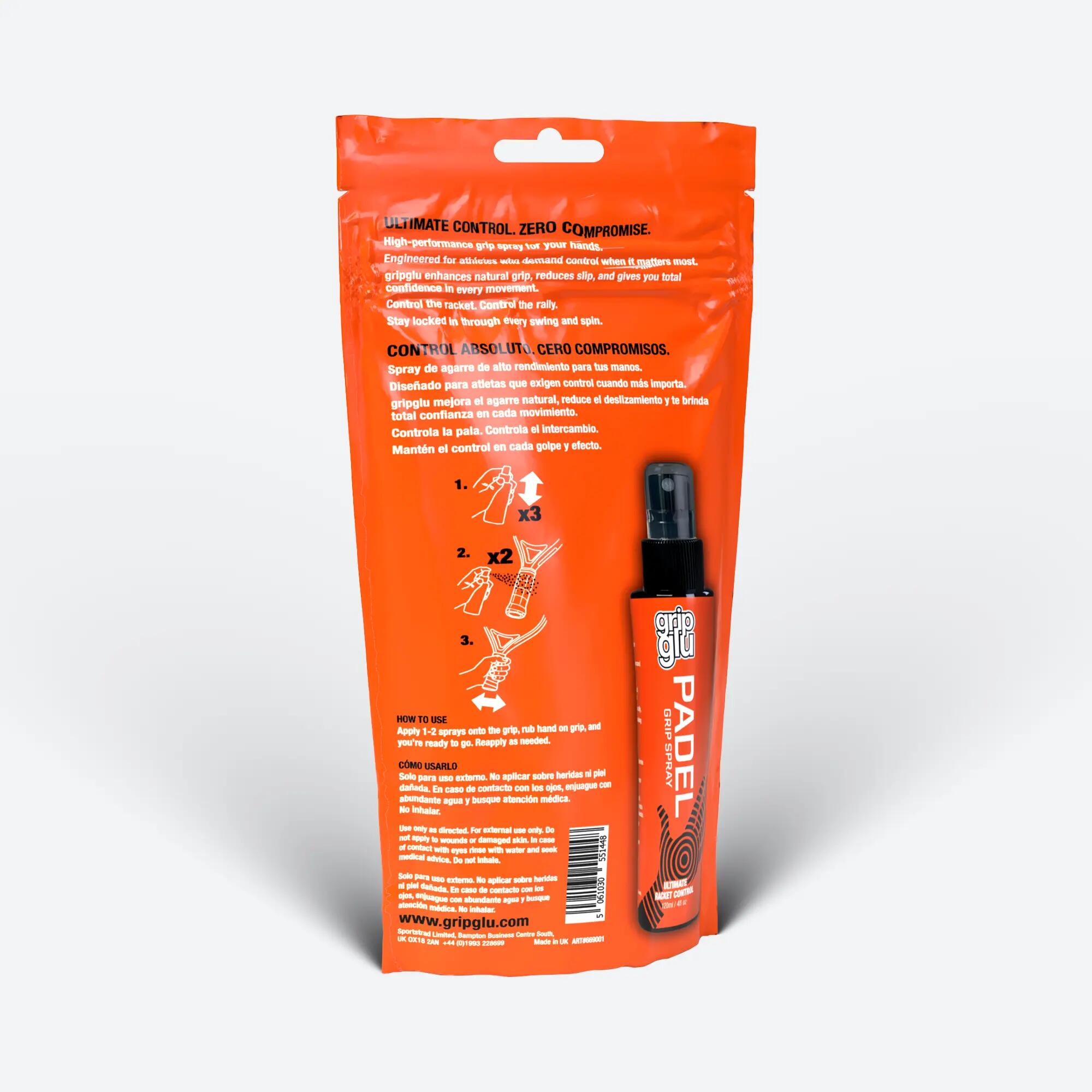 Spray agarre pala de pádel GloveGlu GripGlu Padel 3/5